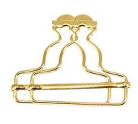 WedDecor Métal Salopette & Salopette Boucles Réglable Clips Bracelet Tongs Fermoir Attaches pour Bretelles, Sacs, Bavette, Combinaison, Robes, 45mm - Or