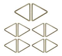 WedDecor Métal Triangulaire Saut Anneaux Crochets Fermé Triangle Cerceau Boucle Clip pour Sacs à Main, Bracelet, Sangles Sangles, Bagages, Sacs, Ceintures, DIY Projets - Bronze - 40mm, 10pcs