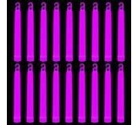 WedDecor Neon Colors Ultra Bright Glow in the Dark Glow Stick Tubes Cord Premium Barres Fluorescentes Bâtons Lumineux pour Remise des Diplômes, Camping, Nouvel An, 6 Pouces, 25pcs, Rose