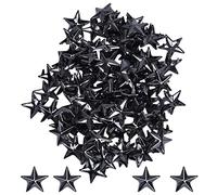 WedDecor Noir 10mm Nailhead Étoile Clous Main Pressées Métal Punk Rivets pour Cuir Artisanat, Gothique & Accessoires, Ceinture, Créateur Vêtements Et DIY Décoration, 50pcs