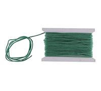 WedDecor Nylon Corde Bordure Cordon 1.2mm Paracord Satin Tressé Entortillé Synthétique Queue de Rat Cordons pour Noeud Chinois Perlage Fabrication de Bijoux Macramé Artisanat - Vert