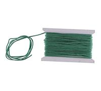 WedDecor Nylon Tressé Cordon 1.5 mm Paracord Satin Entortillé Synthétique Corde Queue de Rat Cordons pour Artisanat, Perlage, Macramé, Gland,DIY Projets, Accessoires, 10M - Vert, 10M