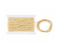 Weddecor Nylon Tressé Cordon 1.5 mm Paracord Satin Entortillé Synthétique Corde Queue de Rat Cordons pour Artisanat, Perlage, Macramé, Gland,DIY Projets, Accessoires, 10M - Crème, 10M
