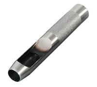 Weddecor Perforatrice pour cuir creuse - 22 mm - En acier massif robuste - Pour le travail du cuir - Joint synthétique - En caoutchouc fin - Feuille de laiton - Outil de punaise