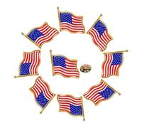 WedDecor Pin's en métal avec drapeau américain des États-Unis d'Amérique - Accessoire fantaisie - Cadeau souvenir pour hommes, femmes, enfants, étudiants, 25mm x 20mm, Métal