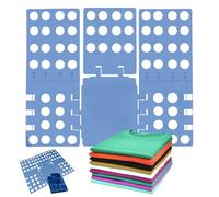 WedDecor Planche à Plier les T-shirts Bleue | Organisateur Plieur de Vêtements Chemises à Vitesse Rapide Planche Pliante en Plastique Premium | Planche Pliante pour Lessive | Organisateur de T-shirts