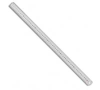 WedDecor Règle en métal inoxydable 60 cm Outil de mesure de précision | Impérial métrique, profondément gravé à bord droit résistant à la rouille pour l'architecture, les collèges et l'ingénierie