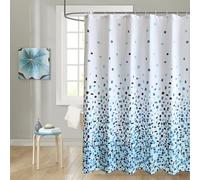 WedDecor Rideau de Douche de Salle de Bain imperméable, Anti-moisissure, résistant à la moisissure, 100% Polyester, Doublure Lavable et Facile à Nettoyer, Bleu mosaïque, 180 x 180 cm