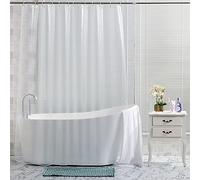 WedDecor Rideau de douche transparent en PEVA résistant à la moisissure avec 12 crochets de rideau imperméable 180 cm x 200 cm