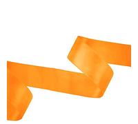 WedDecor Ruban Orange Fluorescent pour Emballage Cadeau, 6mm x 10 mètres de Long, Rouleau de Ruban Satin Polyester Double Face pour Noël, Mariage, Artisanat, Décoration de Gâteau d'Anniversaire