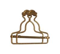 WedDecor Salopette Boucles Métal Clip Attaches Snap Clips pour Réparation Vêtements, Jarretelle, Vestes Enfants, Salopette, Combinaison,42mm Bronze,2p. - Bronze, 42mm