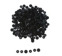 Weddecor sans Couture Véritable Kam Barrettes Presse Plastique Éléments de Fixation Boutons T3 Taille pour Bricolage Arts & Loisirs Créatifs Vêtements Enfant Wear Bavettes Couches en Laine Tissus Noir