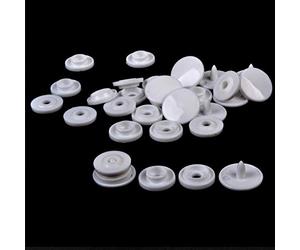 Weddecor sans Couture Véritable Kam Barrettes Presse Plastique Éléments de Fixation Boutons T3 Taille pour Bricolage Arts & Loisirs Créatifs Vêtements Enfant Wear Bavettes Couches en Laine Tissus Noir