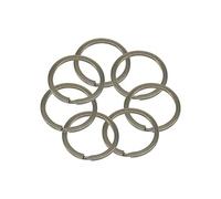 WedDecor Split Anneaux Métal Fermé Saut Porte-Clefs pour Maison Voiture Porte-Clés, Laisse, Portefeuille Porte-Monnaie Faisant, Maroquinerie, Artisanat Bricolage Projet - Argent, 35mm - Round