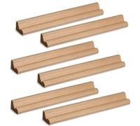 Weddecor - Support en bois pour Scrabble - Forme ronde - Plateau pour arts et travaux manuels, en remplacement, jeux de société, scrapbooking, bijoux et décoration murale. , Bois dense, 6