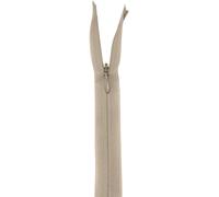 WedDecor YKK Fermeture éclair invisible, légère et durable en nylon beige pour sacs, sacs à main, robes, travaux manuels, couture, jupe, bagages, pantalons, 23 cm, 1 pièce