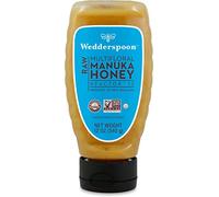 Wedderspoon Miel de Manuka brut multifloral KFactor 12, 355 ml, non pasteurisé, miel de Nouvelle-Zélande, multifonctionnel, sans OGM, bouteille souple pratique