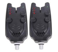 Weddflower Morsure Alarmes PêChe Mord Alerte Tacle Morsure PêChe à Carpe Alarme Annonceur Indicateur Noir 2pcs Fishmen Cadeaux