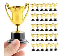 Weddflower TrophéEs Mini 30 PièCes Coupes TrophéE d'or Mini RéCompenses en Plastique pour Enfants RéCompenses Scolaires de Classe Prix Sportifs Gagnants pour La CompéTition de GarçOns Et Filles