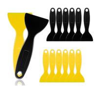 WeddHuis 12 Pièces Couteau à Mastic de Spatule en Plastique Couteau de Remplissage rattoir à Mastic en Plastique pour reboucher Patcher décalcomanies Papier Peint racloirs à Mastic