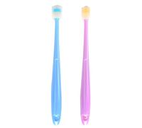 WeddHuis 2 PCS Brosse a Dent Chien 360° Brosses à Doigts pour Chien et Chat Rafraîchit l'Haleine & Élimine la Plaque Dentaire Pour le Nettoyage et le Soin des Dents du Chien