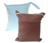 WeddHuis 2 pcs Sac réutilisable pour vêtements humides Sac étanche pour les couches de bébé Sac de yoga pour les vêtements de sport sales les maillots de bain mouillés et les accessoires de plage