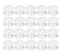 WeddHuis 20 pièces Canette machine à coudre Bobines,pour Singer Brother Bermina Pfaff Janome Toyota Elna Chanteur,Transparent et Universel,Kunststoff Nähmaschine Spulen Zubehör Unterfadenspulen