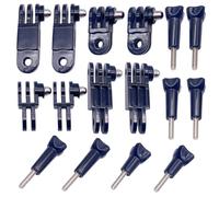 WeddHuis 2Set Bras Pivotant Réglable, Vis Courte & Longue, Support à 3 Articulations Fixes, Bras d'Extension, Accessoires pour Caméra d'Action GoPro Sport Casque