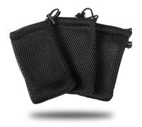 WeddHuis 3 Pcs Téléphone Noir Nylon Portable Engrener Pochette à Cordon Sacs