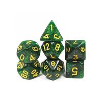 WeddHuis 7 Pièces Dés Polyédriques 7 Die Dés D4 D6 D8 D10 D12 D20 D% Jeu de Dés Polyédriques pour Donjons et Dragons DND RPG MTG