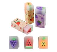 WeddHuis gommes de Fruits Kawaii, goût de Fruit, Mignon Crayon Douce colorées, pour Les Enfants de la Papeterie étudiante, Papeterie Kawaii (3 pièces)
