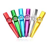 WeddHuis Kazoo Lot 6 mini kazoo métal multicolore portable