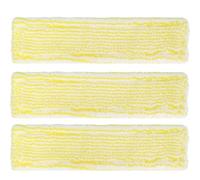 WeddHuis Lot de 3 Tampons de Rechange pour Nettoyeur de Vitres, Tampon Microfibre de Rechange pour Aspirateur à Vitres, Compatible avec Kärcher WV2 WV5 WV6 Plus Premium (Jaune)