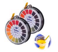 WeddHuis Rouleau de bandelettes de Test Universel - 2 Rouleaux, Papier, Test avec Plage complète (0-14), intervalles de Carte de Couleur, Facile à Lire