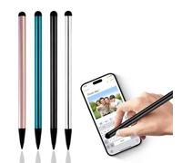 WeddHuis Stylets Universels Capacitifs, Pack de 4 Pièces, Haute Précision avec Pointe Fine, pour Téléphone Portable, Compatible （4 couleurs）