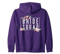Wedding and Engagement Funny Bridesmaid Fiancée Bride Squad Sweat à Capuche
