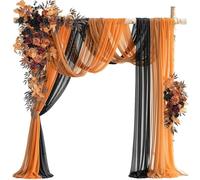 Wedding Arch Flowers Kit, Artificial Flower Arch Decor, Wedding Decor with Drapes, Be Suited to Banquet, Party, Wedding Decor Ceremony and Background Decoration(I)