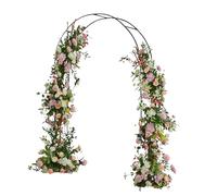 Wedding Arch Frame, Trellis for Climbing Plants, Metal Decorative Backdrop Stand for Bridal Ceremony, Birthday, Engagement, Durable Structure with Easy Assembly for Indoor Outdoor Use, 140×38×240cm