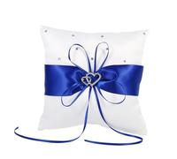 Wedding Bearer Holder Pillow Cushion With Bowknot Stain Double Hearts Diamonds