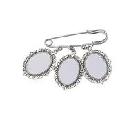 Wedding Bouquet Photo Charm Diy Pin Making Lace Frame Wedding Charm Oval Aluminum Sheet Brooch Pendant Heat Transfer Holder
