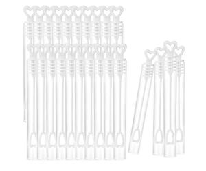 Wedding Bubble Tubes - 24 Piece Love Test Tube Bubble Bottles, Party Favor Set, Romantic Celebration Bubbles, Decorative Event Supplies | for Weddings Valentine’s Day Anniversaries Party Events Use