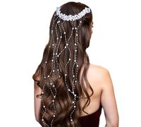 Wedding Comb, Bridal Accessory, Headpiece Set, Crafted Pearl Design Radiates Refined Elegance, Timeless for Women and Girls Celebrating Unforgettable Bridal Moments