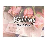 Wedding Guest Book: Beautiful Floral Decoration Design On The Wedding Guest Book