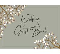 Wedding Guest Book: on Wood Design Book for Guests to Sign In / Elegant Reception Keepsake & Memory Guestbook / Guest Book For Memorail