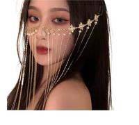 Wedding Headpiece Gold Color Bridal Head Chain Hair Jewelry for Women Rhinestone Forehead Headband Accessories pour les occasions spéciales et les festivals(Color 8)