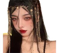 Wedding Headpiece Gold Color Bridal Head Chain Hair Jewelry for Women Rhinestone Forehead Headband Accessories pour la mode(Color 3)