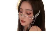 Wedding Headpiece Gold Color Bridal Head Chain Hair Jewelry for Women Rhinestone Forehead Headband Accessories pour les occasions spéciales et les festivals(Color 9)