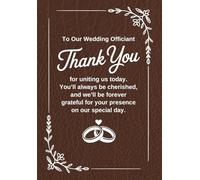 Wedding Officiant Journal - To Our Wedding Officiant A: Gifts For Officiant Of Wedding Proposal Journal Notebook Will You Be Our Officiant Proposal Minister Appreciation Gift