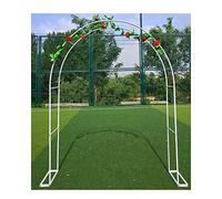 Wedding Rose Arch - Metal Garden Pergola Trellis for Climbing Plants Galvanized Steel 220cm High x 160cm Wide Perfect for Outdoor Events and Celebrations.
