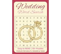 Wedding Word Search: Word Searches with Easy to Read Words about Marriage, Love and More | 6x9 inches | 120 pages | 55+ Puzzles